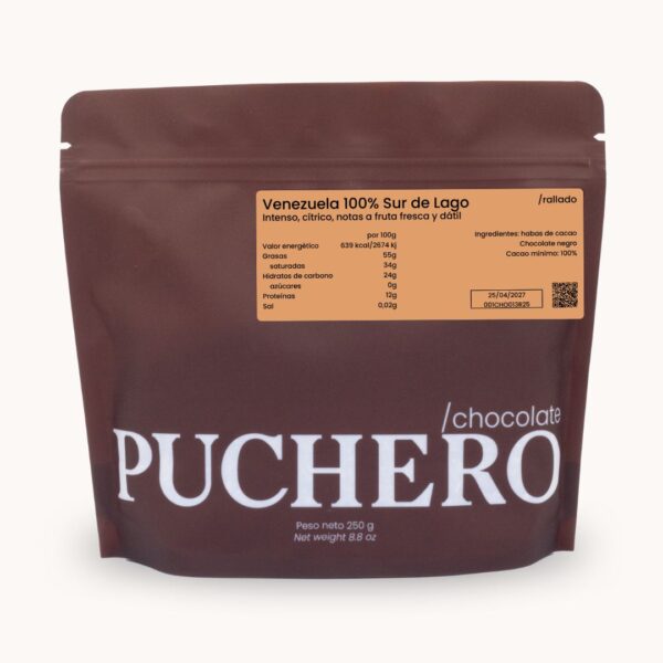 Venezuela 100% <br> Sur de Lago <br> Chocolate rallado