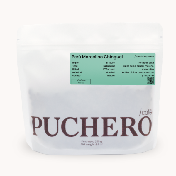 Perú Marcelino Chinguel <br> Natural<br> Espresso
